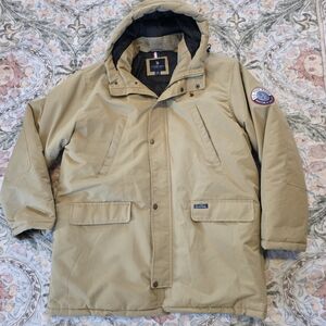 Men's Tan Hooded Jacket